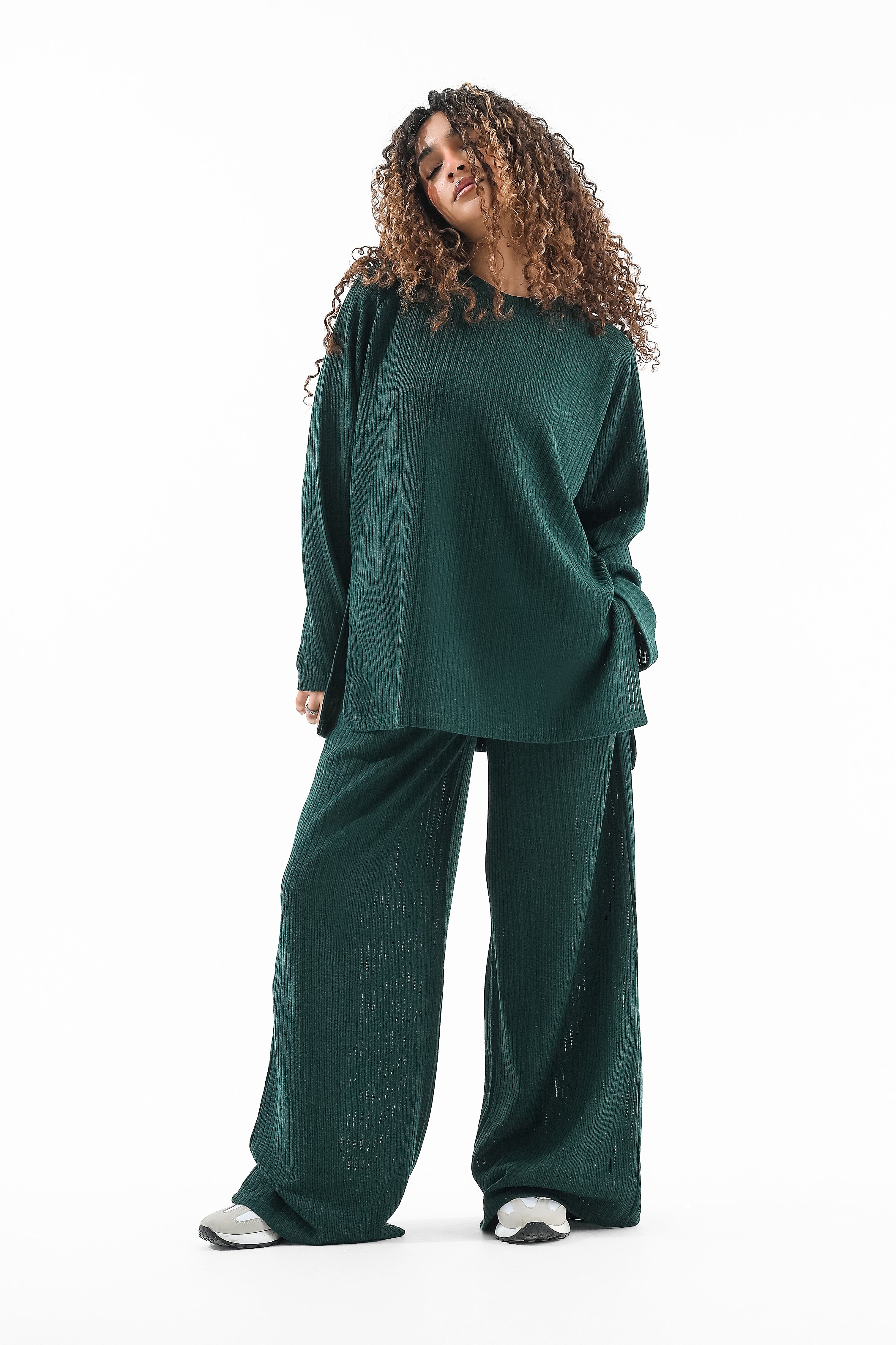 Rib Set Crew Neck