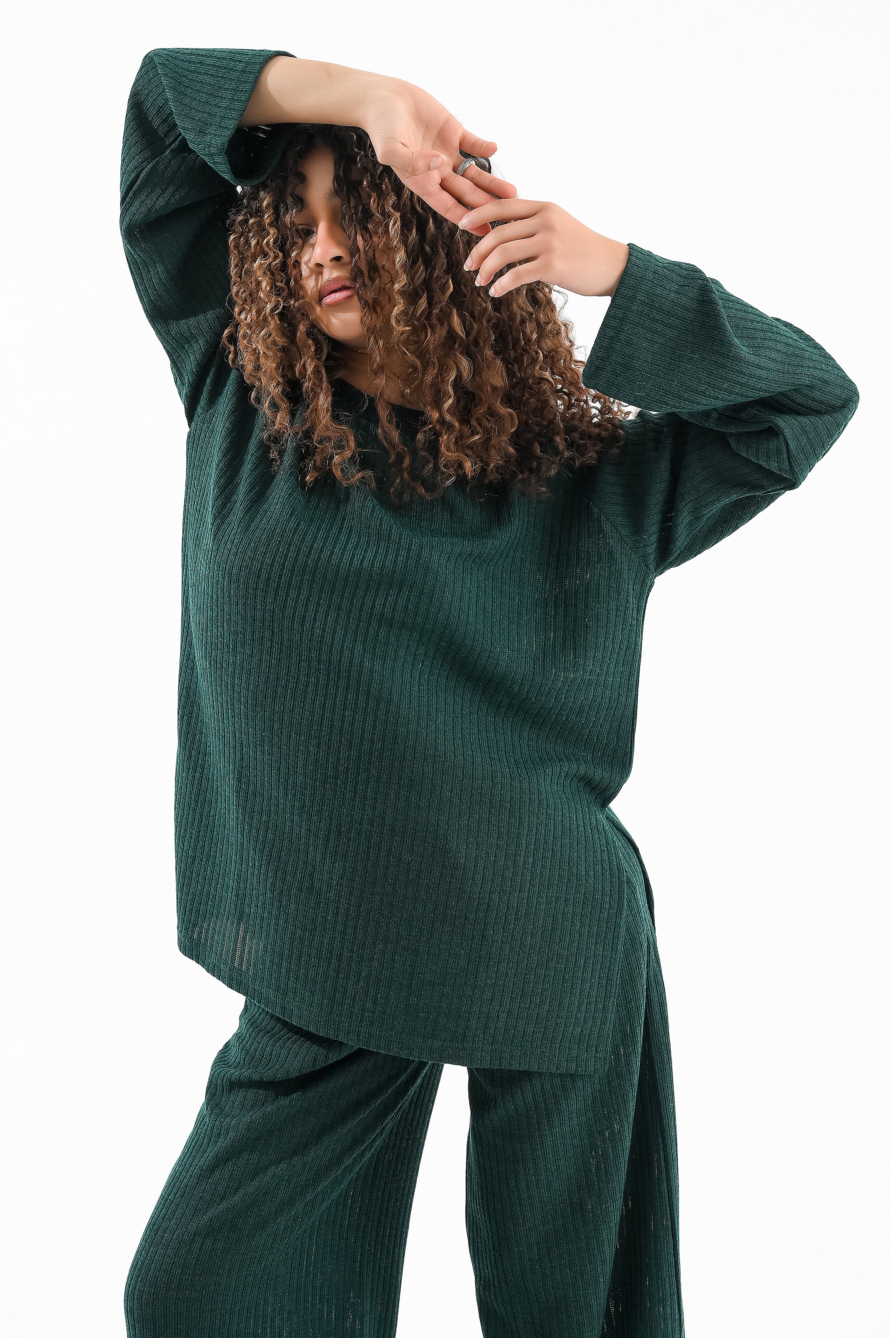 Rib Set Crew Neck