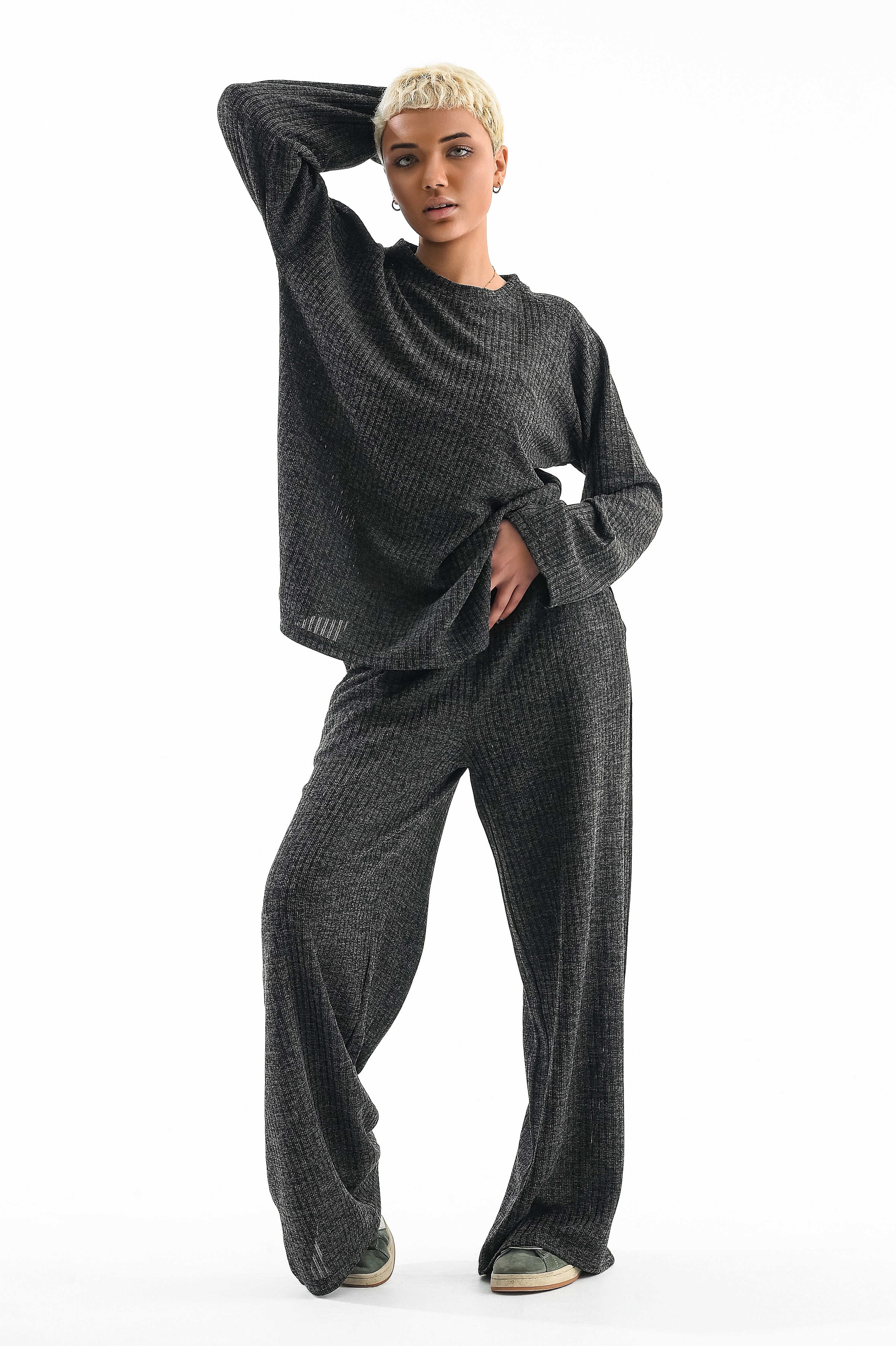 Rib Set Crew Neck