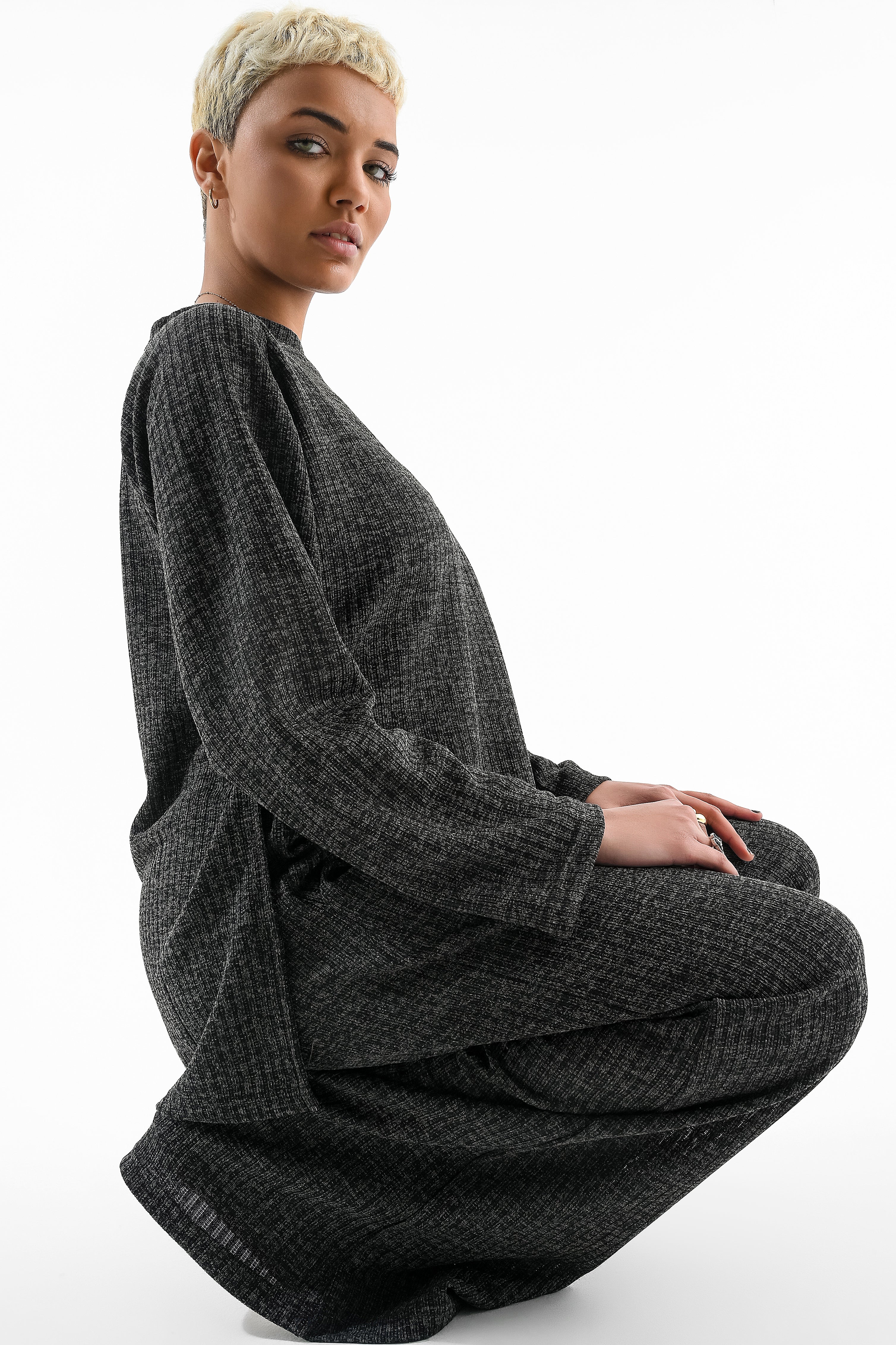 Rib Set Crew Neck