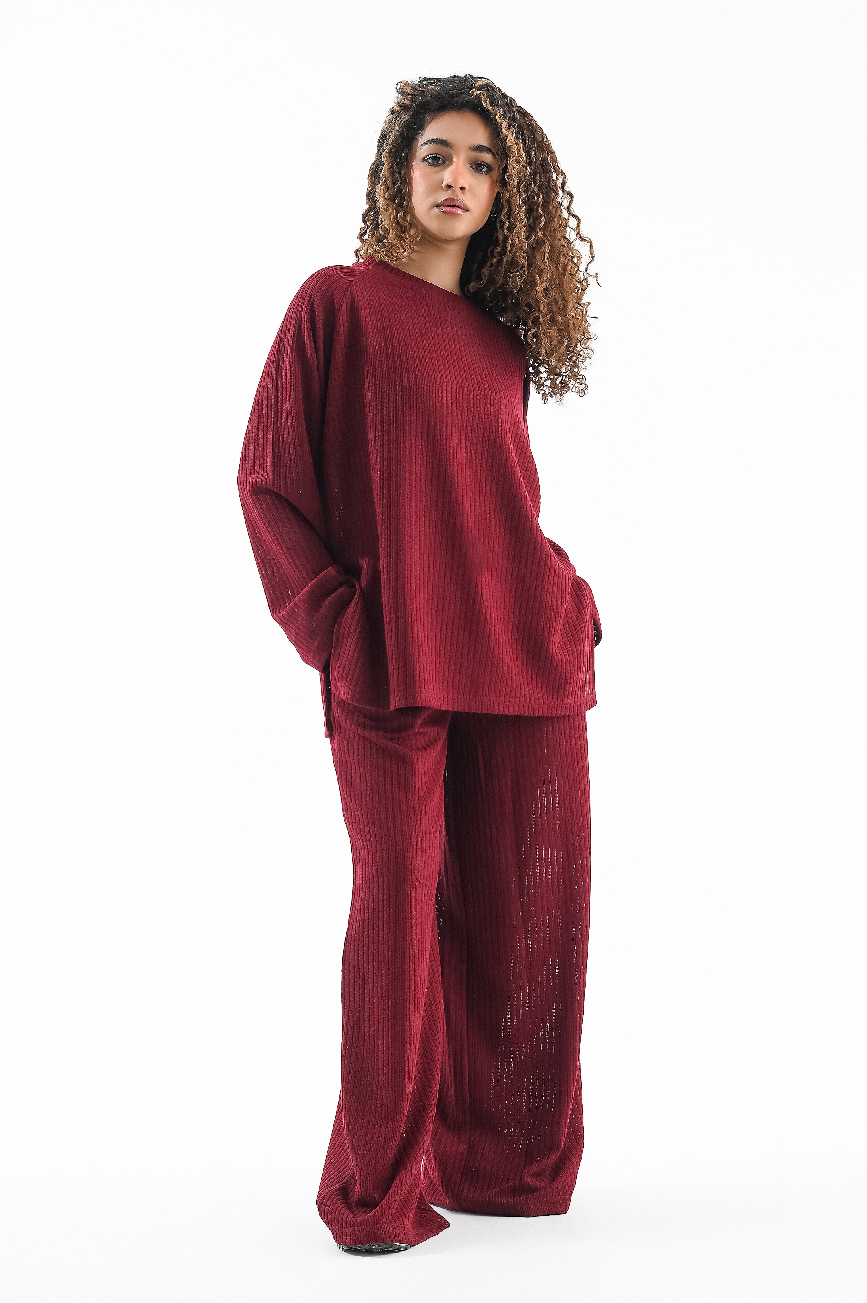 Rib Set Crew Neck