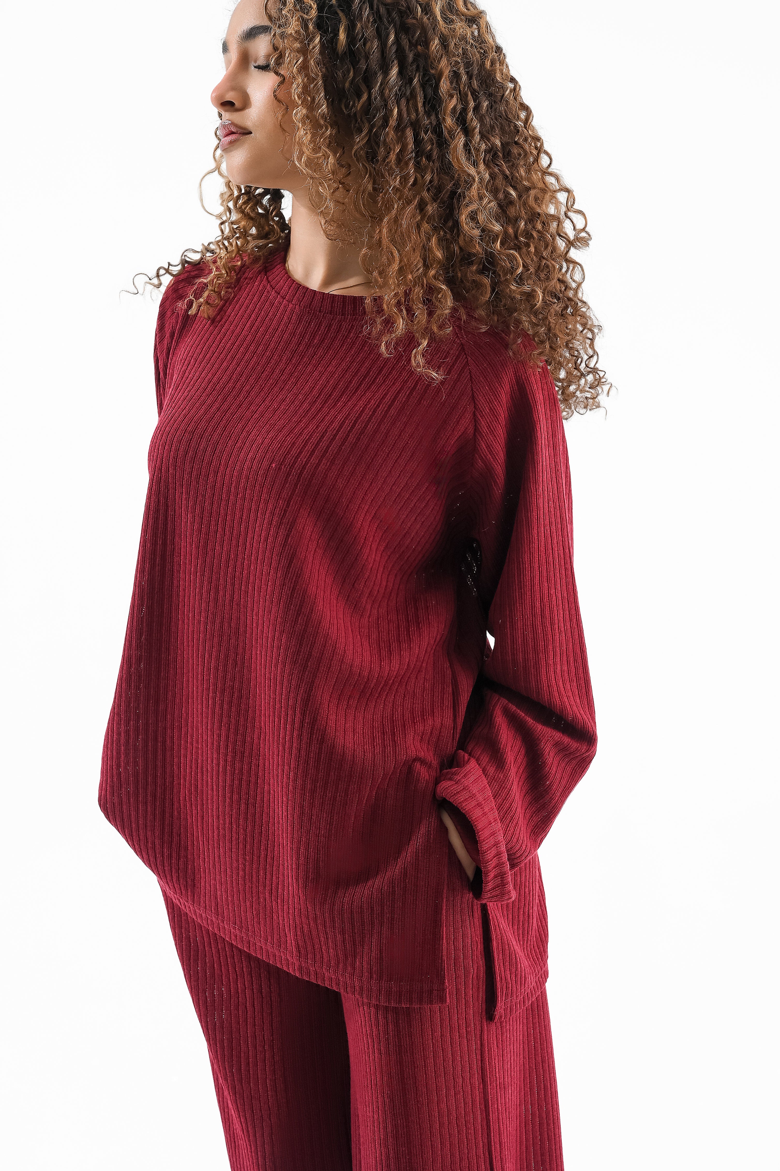 Rib Set Crew Neck
