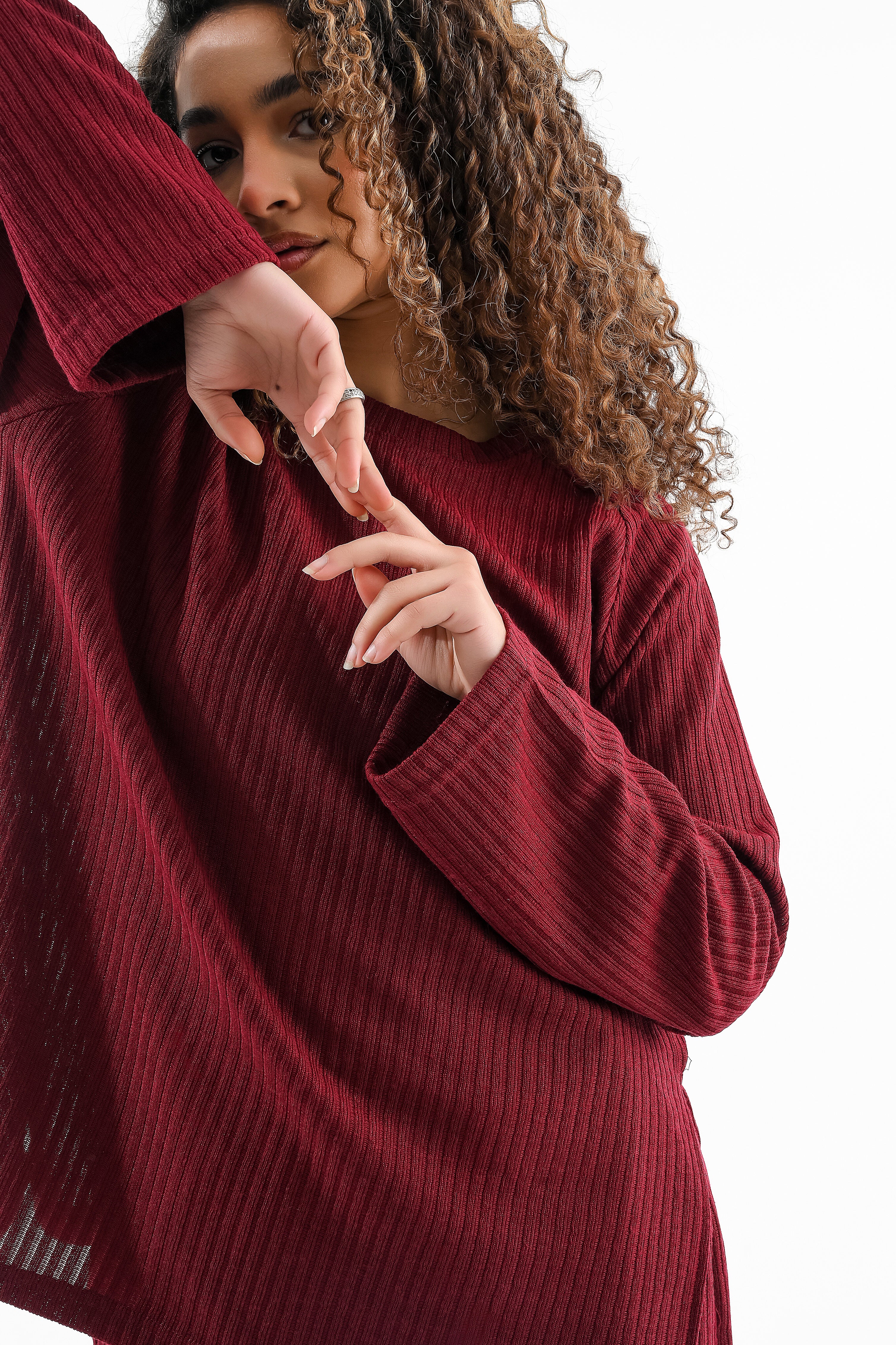 Rib Set Crew Neck