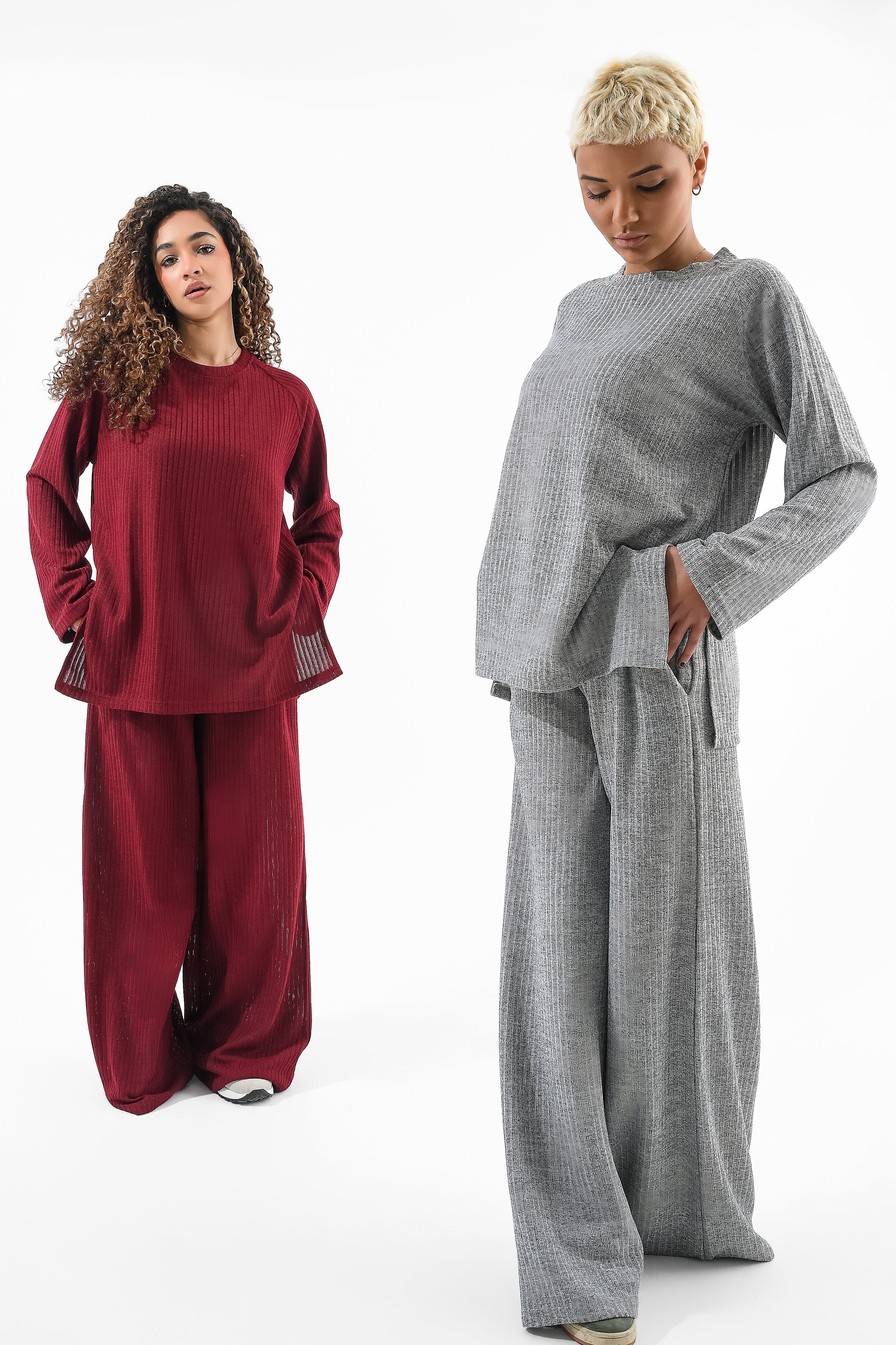 Rib Set Crew Neck