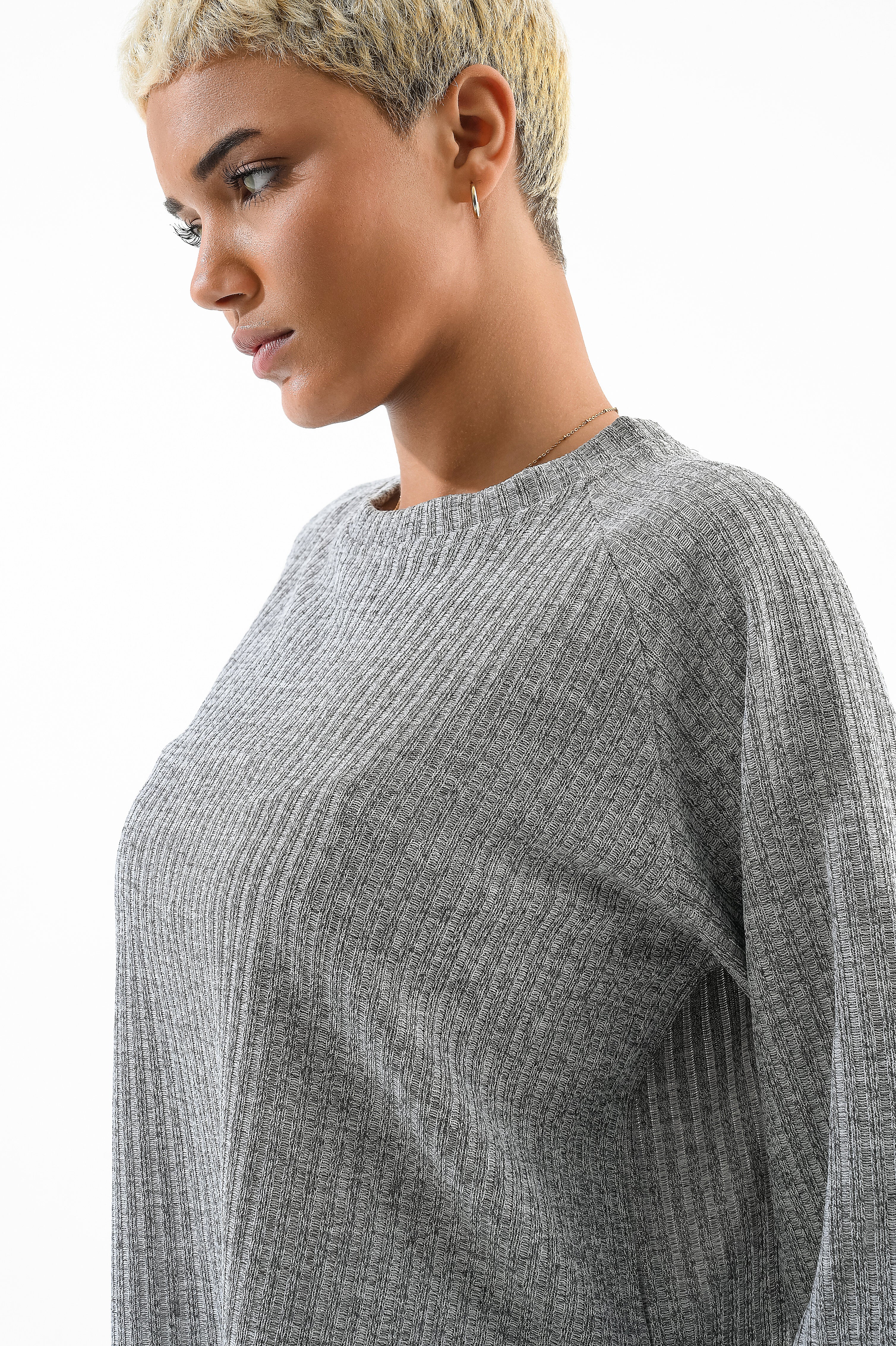 Rib Set Crew Neck