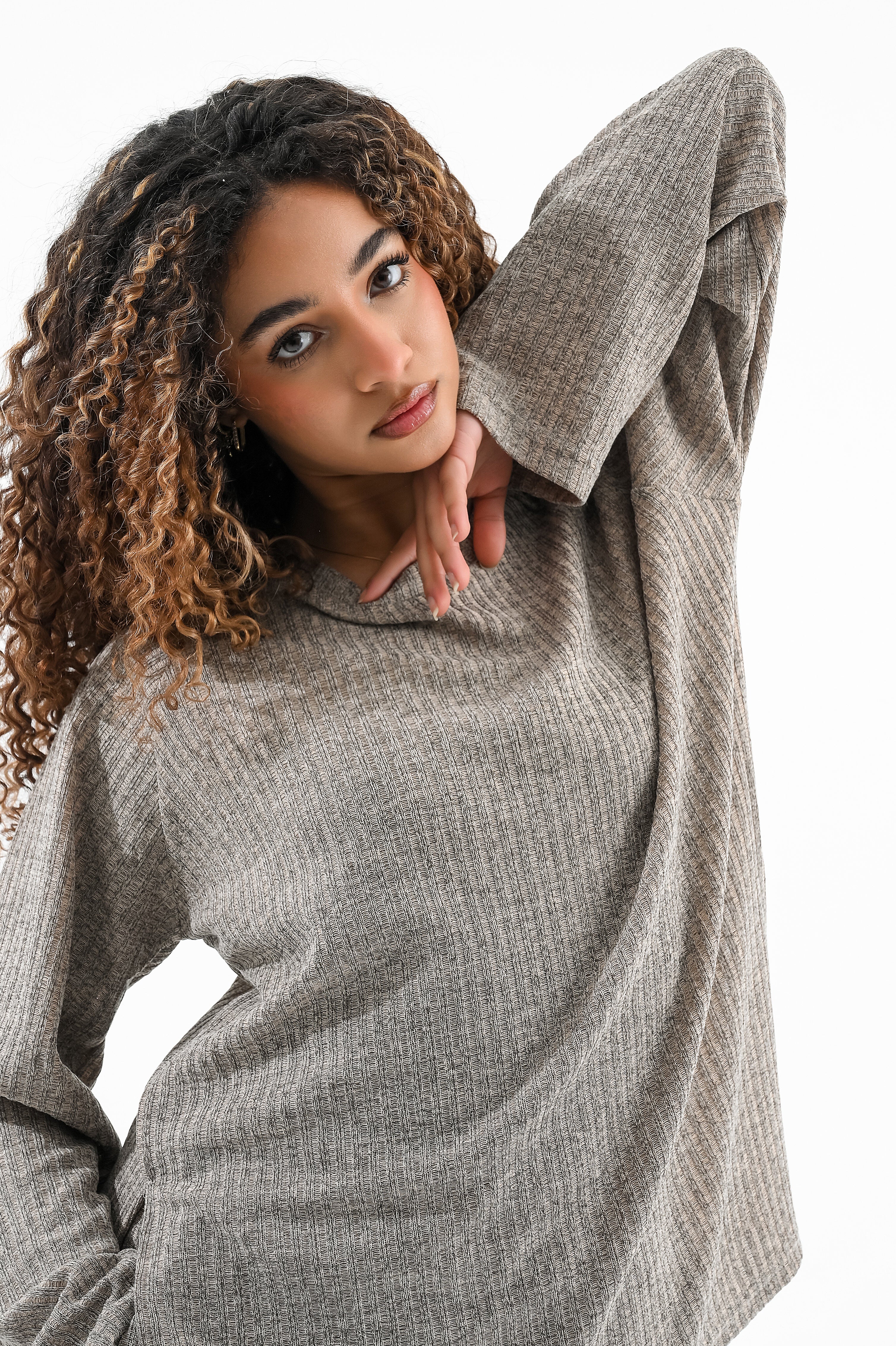 Rib Set Crew Neck