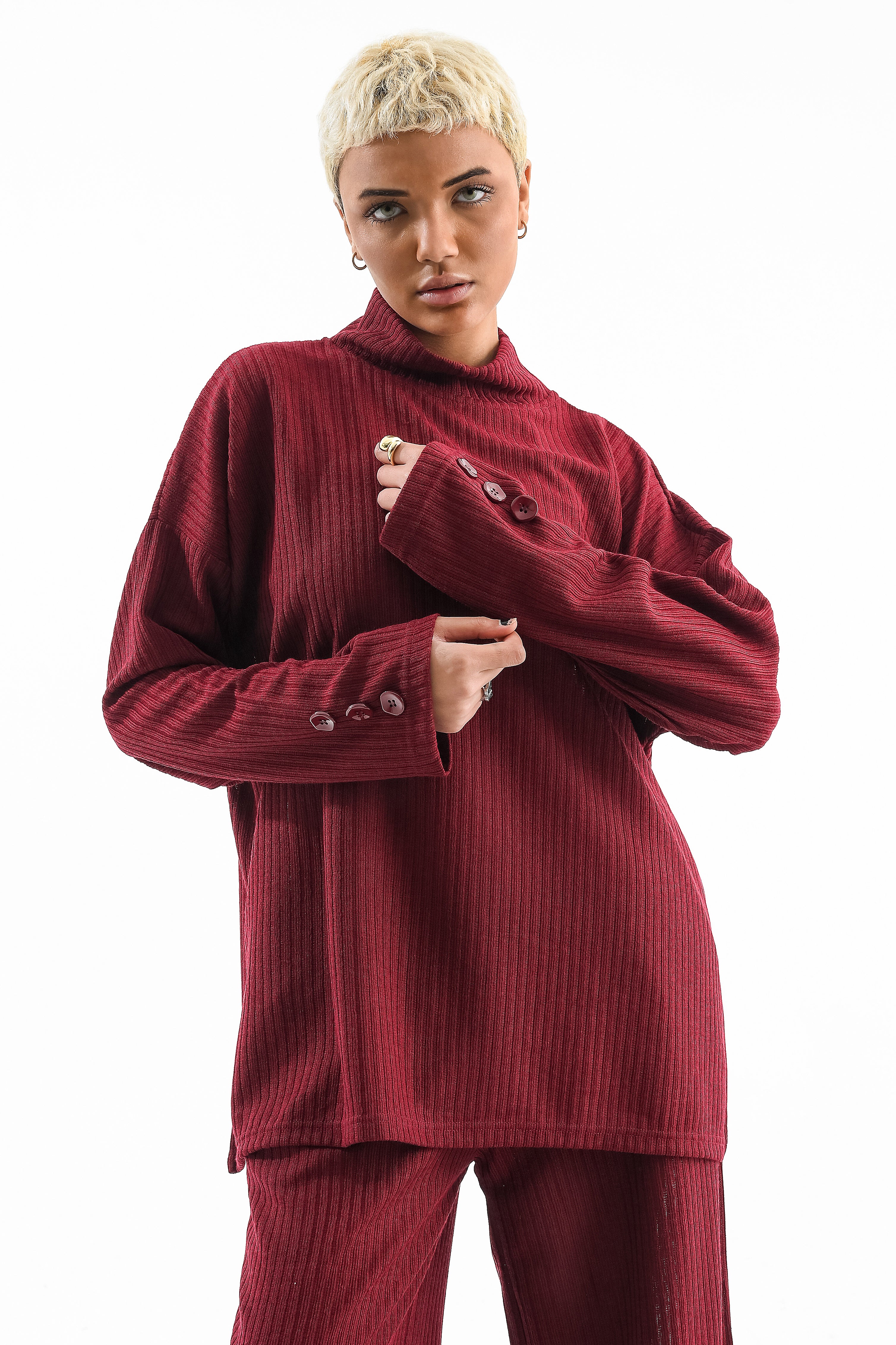 Rib Set High Neck